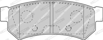 Ferodo FDB4295-D - Тормозные колодки, дисковые, комплект unicars.by