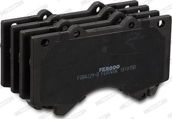 Ferodo FDB4229-D - Тормозные колодки, дисковые, комплект unicars.by