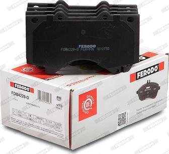 Ferodo FDB4229-D - Тормозные колодки, дисковые, комплект unicars.by