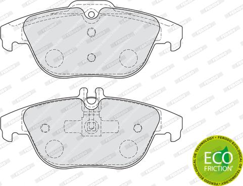 Ferodo FDB4220 - Тормозные колодки, дисковые, комплект unicars.by