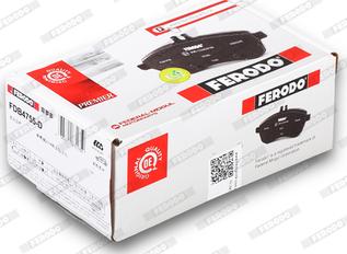 Ferodo FDB4755-D - Тормозные колодки, дисковые, комплект unicars.by