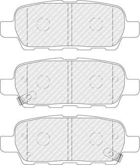 Ferodo FDB4756 - Тормозные колодки, дисковые, комплект unicars.by