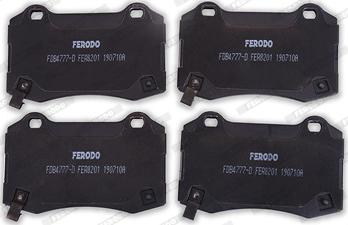 Ferodo FDB4777-D - Тормозные колодки, дисковые, комплект unicars.by