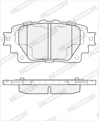 Ferodo FDB5470 - Тормозные колодки, дисковые, комплект unicars.by