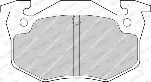 Ferodo FDB558D - Тормозные колодки, дисковые, комплект unicars.by