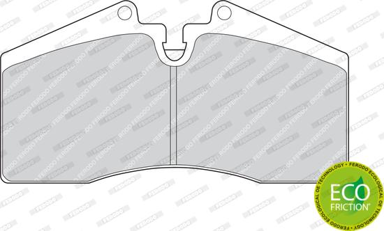 Ferodo FDB560 - Тормозные колодки, дисковые, комплект unicars.by