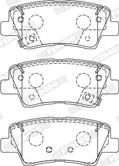 Ferodo FDB5041 - Тормозные колодки, дисковые, комплект unicars.by