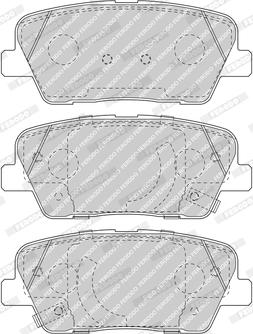 Ferodo FDB5048 - Тормозные колодки, дисковые, комплект unicars.by