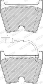 Ferodo FDB5023 - Тормозные колодки, дисковые, комплект unicars.by