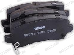 Ferodo FDB5073-D - Тормозные колодки, дисковые, комплект unicars.by