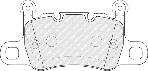 Ferodo FDB5365 - Тормозные колодки, дисковые, комплект unicars.by