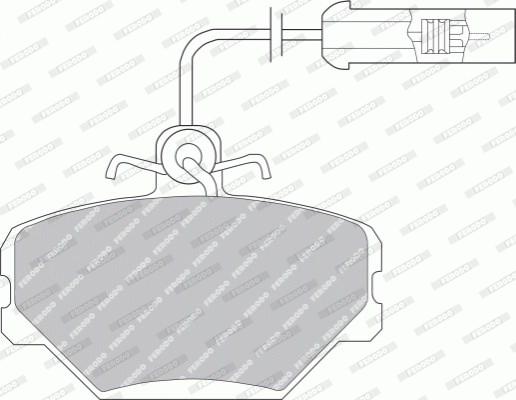 Ferodo FDB524B - Тормозные колодки, дисковые, комплект unicars.by