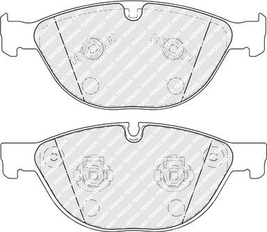 Ferodo FDB5270 - Тормозные колодки, дисковые, комплект unicars.by