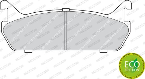 Ferodo FDB654 - Тормозные колодки, дисковые, комплект unicars.by