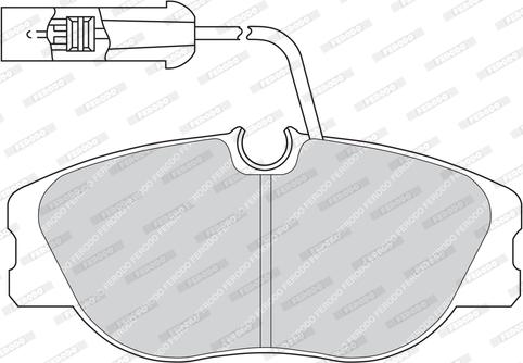 Ferodo FDB650 - Тормозные колодки, дисковые, комплект unicars.by