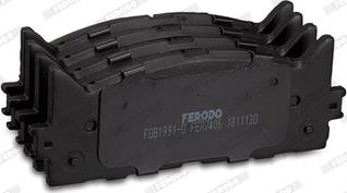 Ferodo FDB1991-D - Тормозные колодки, дисковые, комплект unicars.by