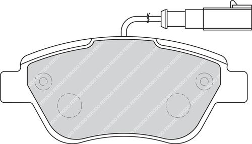 Ferodo FDB1946G - Тормозные колодки, дисковые, комплект unicars.by