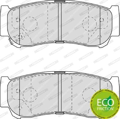 Ferodo FDB1910 - Тормозные колодки, дисковые, комплект unicars.by