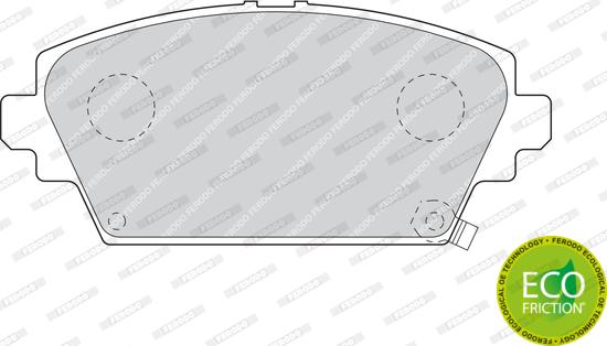 Ferodo FDB1439 - Тормозные колодки, дисковые, комплект unicars.by