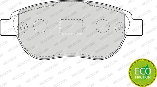 Ferodo FDB1476 - Тормозные колодки, дисковые, комплект unicars.by