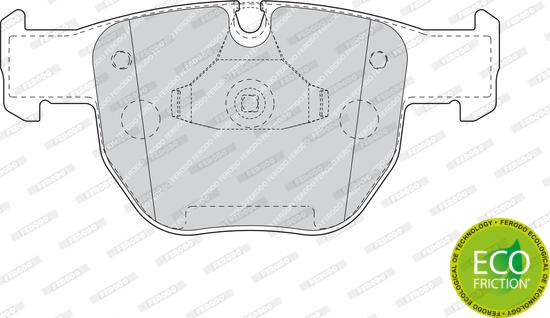 Ferodo FDB1597 - Тормозные колодки, дисковые, комплект unicars.by