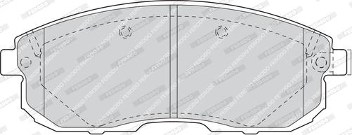 Ferodo FDB1559 - Тормозные колодки, дисковые, комплект unicars.by