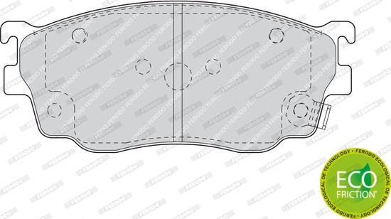 Ferodo FDB1557 - Тормозные колодки, дисковые, комплект unicars.by