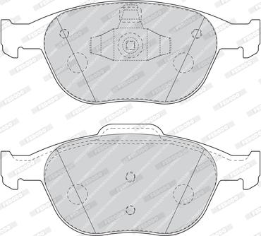 Ferodo FDB1568 - Тормозные колодки, дисковые, комплект unicars.by