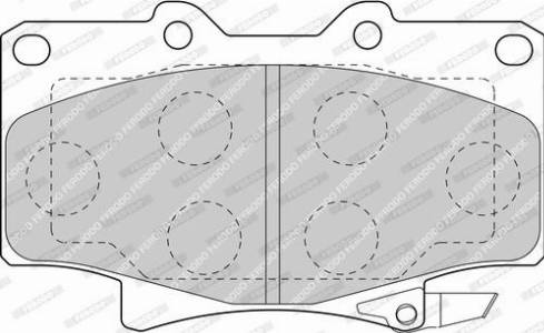 Ferodo FDB1502-D - Тормозные колодки, дисковые, комплект unicars.by