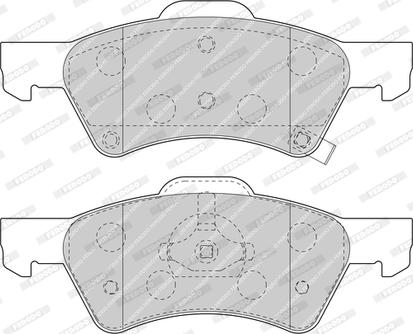 Ferodo FDB1510-D - Тормозные колодки, дисковые, комплект unicars.by