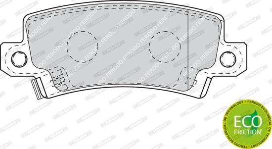 Ferodo FDB1574 - Тормозные колодки, дисковые, комплект unicars.by