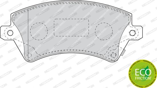 Ferodo FDB1573 - Тормозные колодки, дисковые, комплект unicars.by