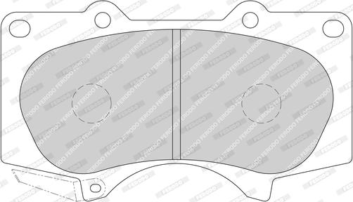 Ferodo FDB1698-D - Тормозные колодки, дисковые, комплект unicars.by