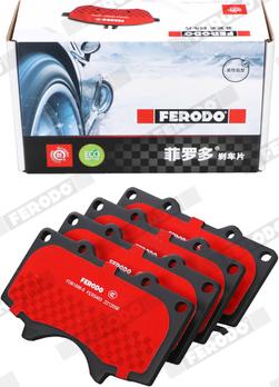 Ferodo FDB1698-S - Тормозные колодки, дисковые, комплект unicars.by