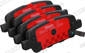 Ferodo FDB1693-S - Тормозные колодки, дисковые, комплект unicars.by