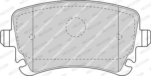 Ferodo FDB1655-D - Тормозные колодки, дисковые, комплект unicars.by