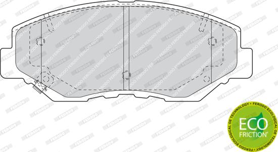 Ferodo FDB1658 - Тормозные колодки, дисковые, комплект unicars.by