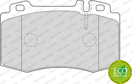 Ferodo FDB1661 - Тормозные колодки, дисковые, комплект unicars.by