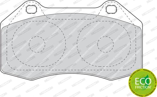 Ferodo FDB1667 - Тормозные колодки, дисковые, комплект unicars.by