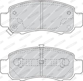 Ferodo FDB1609 - Тормозные колодки, дисковые, комплект unicars.by