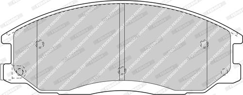 Ferodo FDB1605-D - Тормозные колодки, дисковые, комплект unicars.by