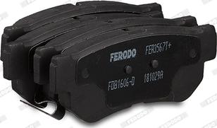 Ferodo FDB1606-D - Тормозные колодки, дисковые, комплект unicars.by