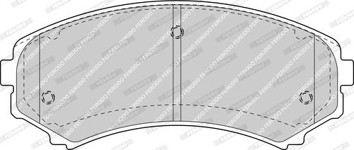 Ferodo FDB1603-D - Тормозные колодки, дисковые, комплект unicars.by