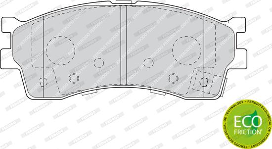 Ferodo FDB1602 - Тормозные колодки, дисковые, комплект unicars.by