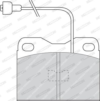 Ferodo FDB160 - Тормозные колодки, дисковые, комплект unicars.by