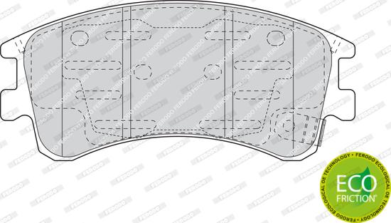 Ferodo FDB1619 - Тормозные колодки, дисковые, комплект unicars.by