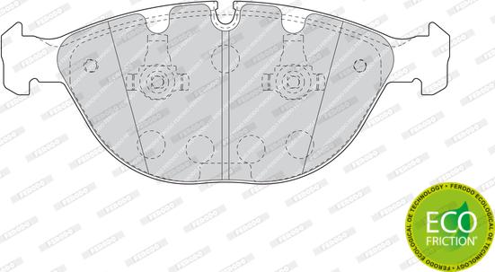 Ferodo FDB1618 - Тормозные колодки, дисковые, комплект unicars.by