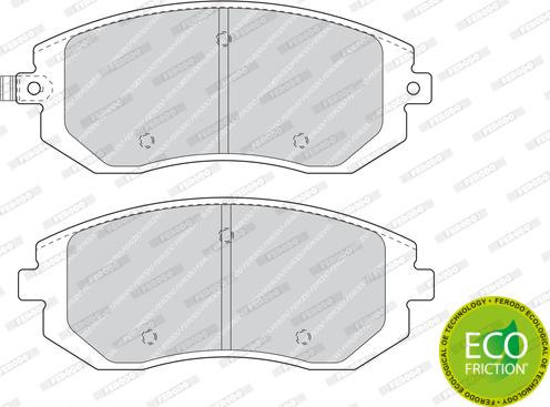 Ferodo FDB1639 - Тормозные колодки, дисковые, комплект unicars.by