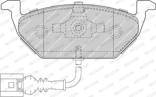 Ferodo FDB1635-D - Тормозные колодки, дисковые, комплект unicars.by