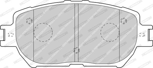 Ferodo FDB1620-D - Тормозные колодки, дисковые, комплект unicars.by